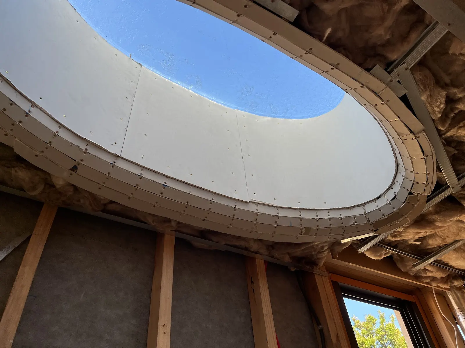 Plaster finish detail showing a clean, seamless surface.