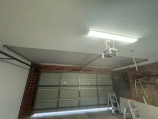 Full ceiling sheeted and set on a recent job.